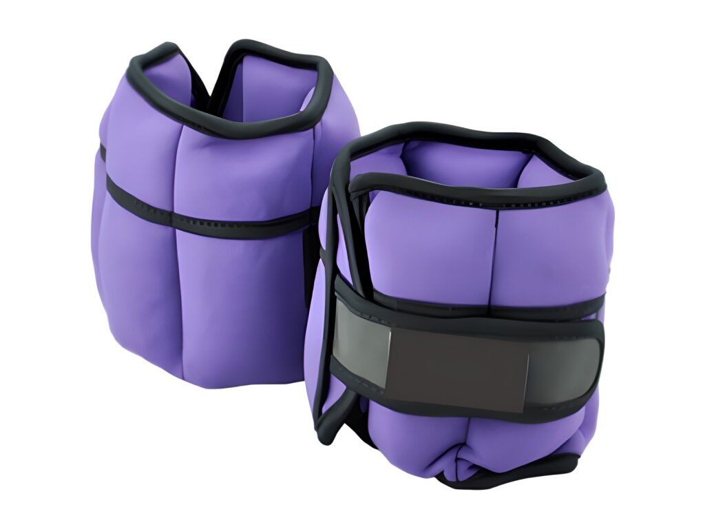 Purple ankle weights